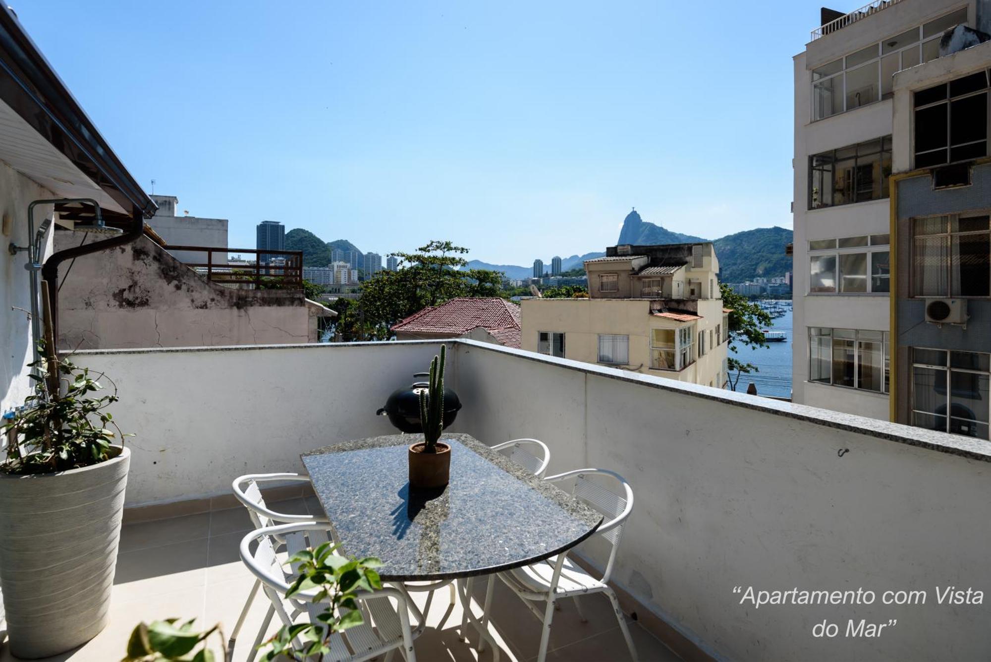 2 Quartos Na Urca Com Vista Para Baia De Guanabara A 700M Pao De Acucar Com Cozinha Completa E Wi-Fi - Bares, Restaurantes E Comercio Local A Poucos Metros 리오데자네이루 외부 사진